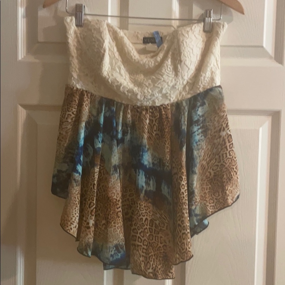 Tube top fluffy Shirt